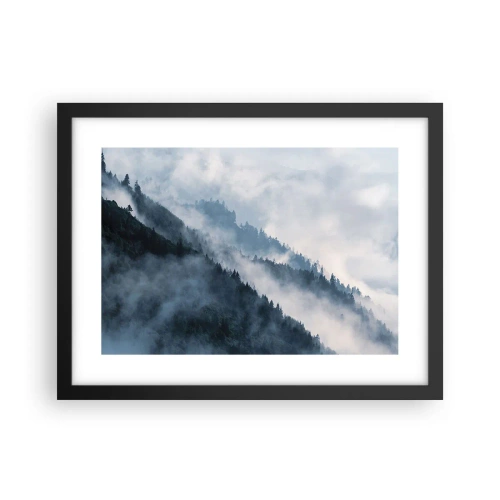 Poster in cornice nera - La mistica dei monti - 40x30 cm