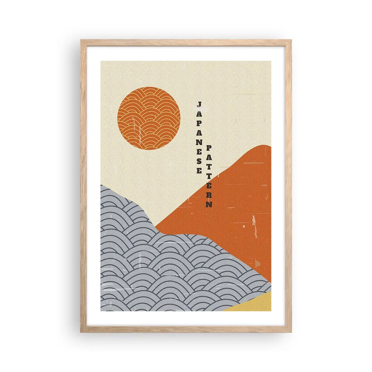 Poster in cornice rovere chiaro - Spirito giapponese - 50x70 cm