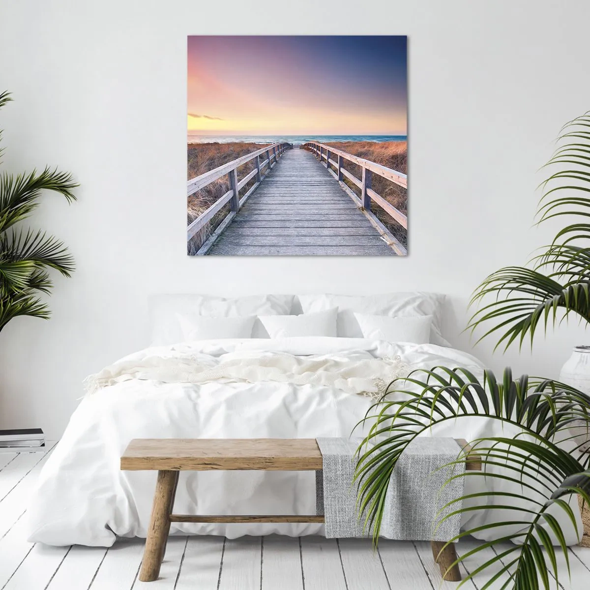 Quadro su tela - Stampe su Tela - Aurora serale baltica - 40x40 cm