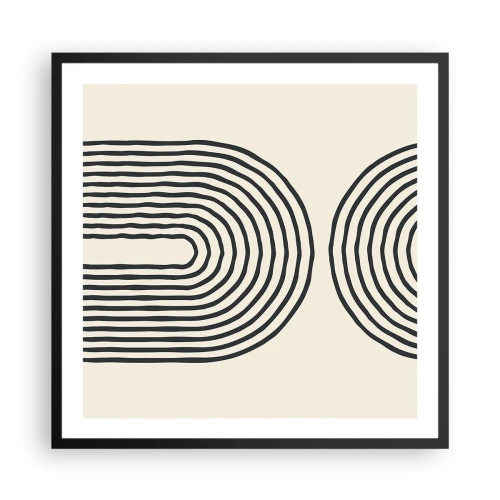 Poster in cornice nera - Tra un attimo... - 60x60 cm