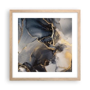 Poster in cornice rovere chiaro - Vita di pietra - 40x40 cm