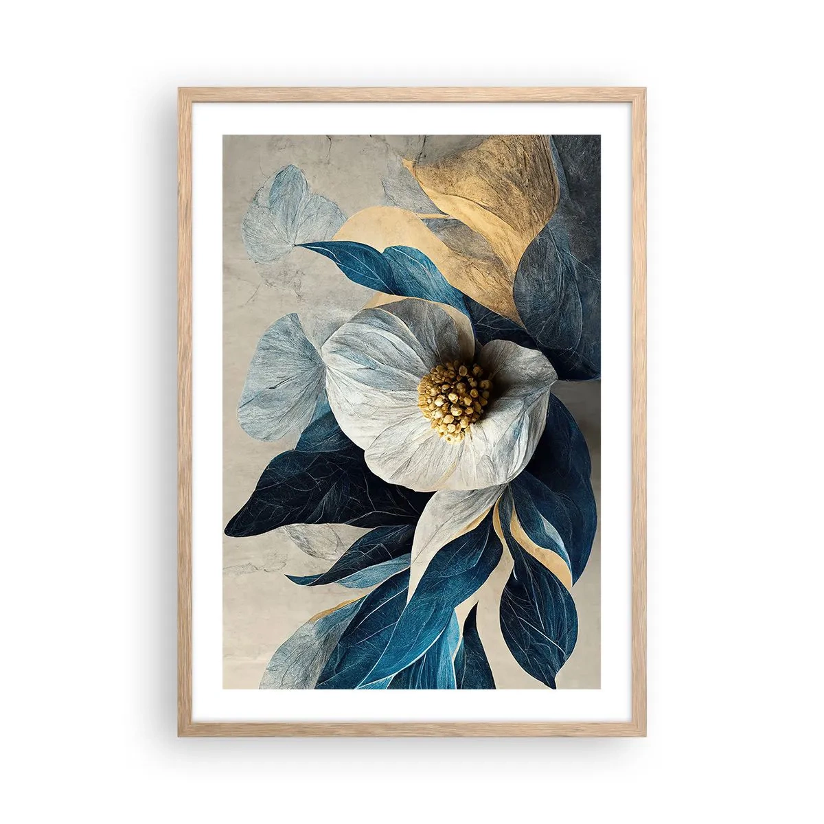 Poster in cornice rovere chiaro - Ha un cuore d'oro - 50x70 cm