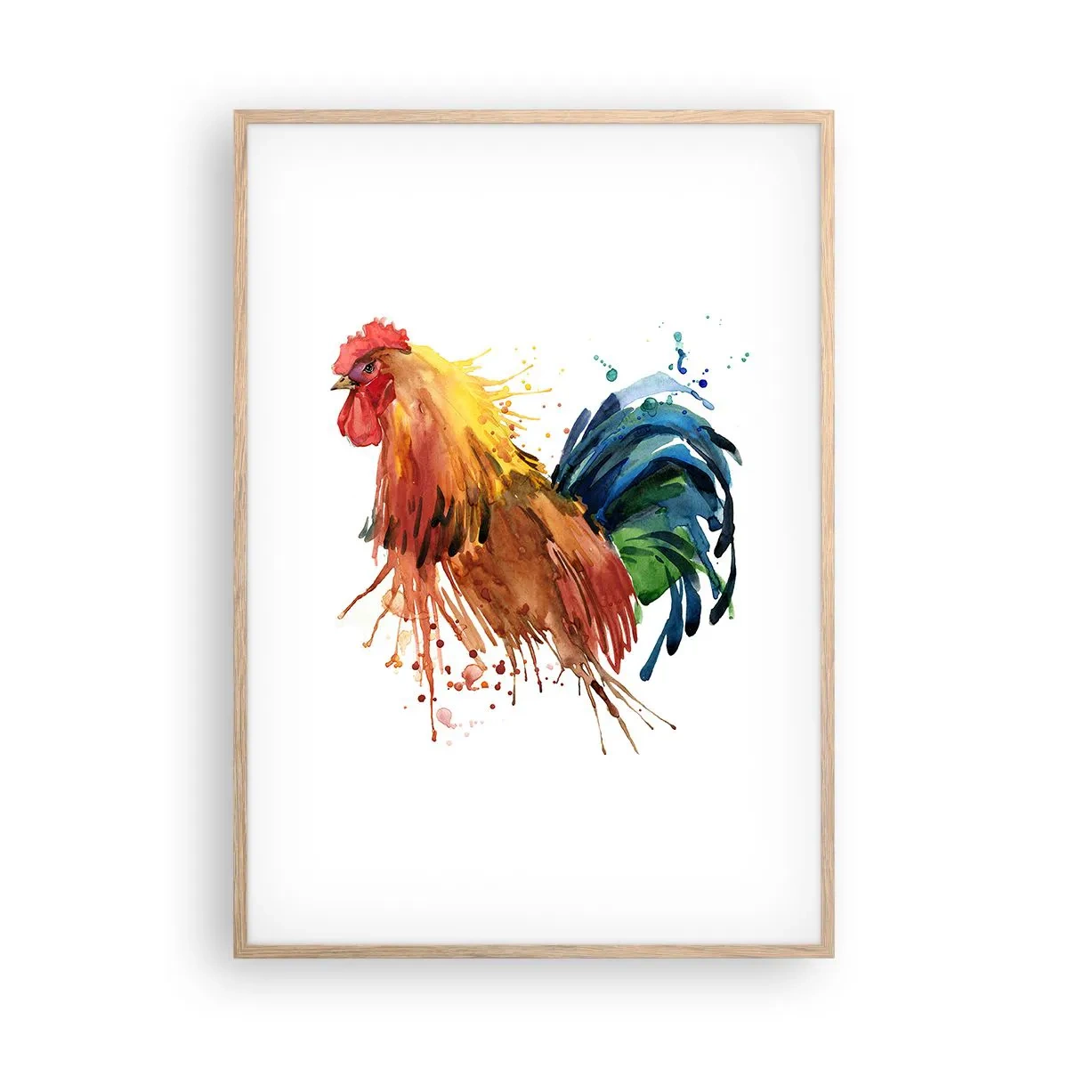 Poster in cornice rovere chiaro - Abito reale, orgoglio reale - 70x100 cm