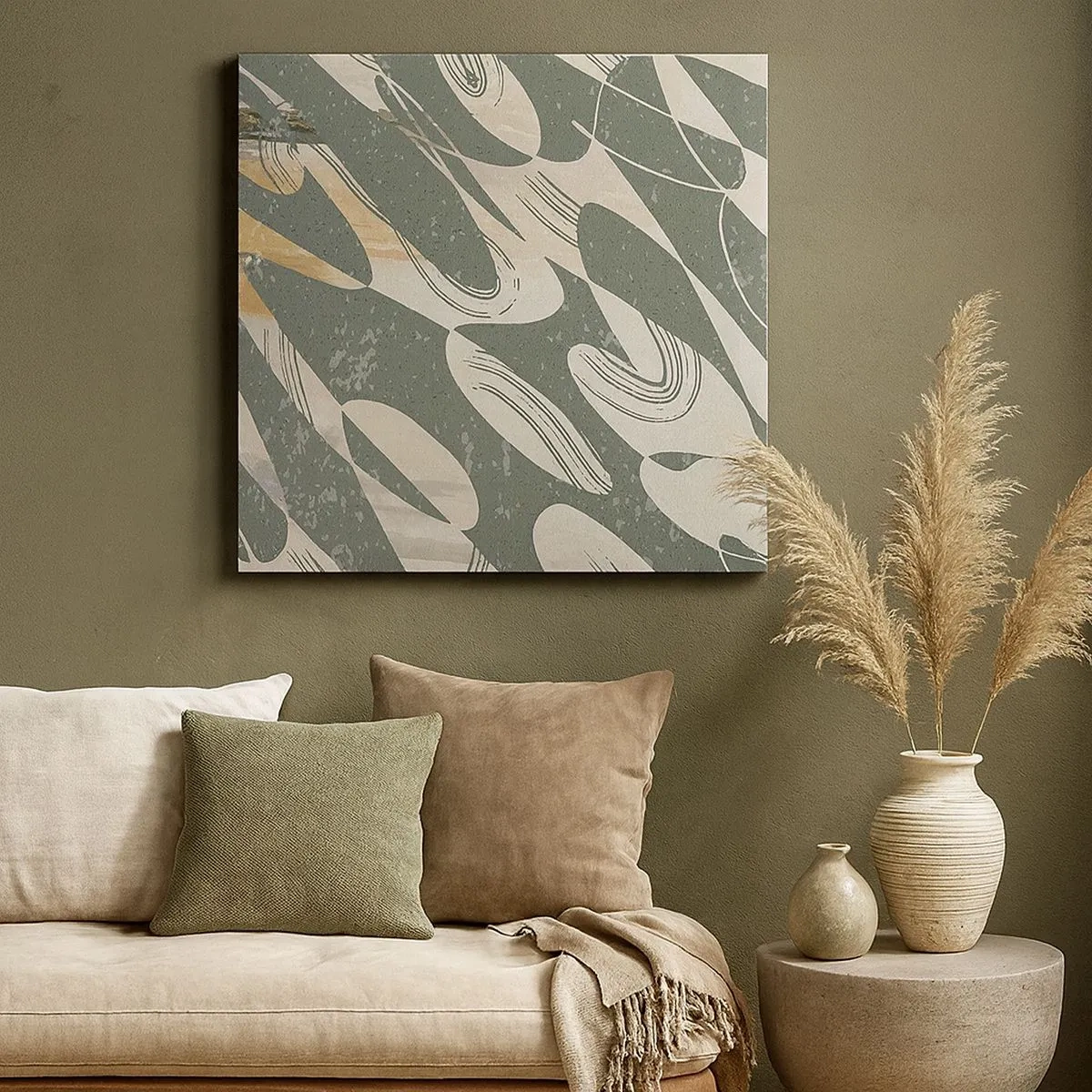 Quadro su tela - Stampe su Tela - Astrazione ritmica - 30x30 cm