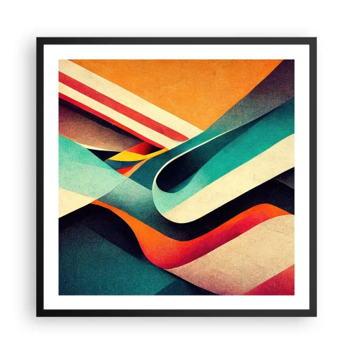 Poster in cornice nera - Composizione intensa - 60x60 cm