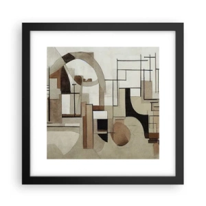 Poster in cornice nera - Paesaggio urbano 2.0 - 30x30 cm