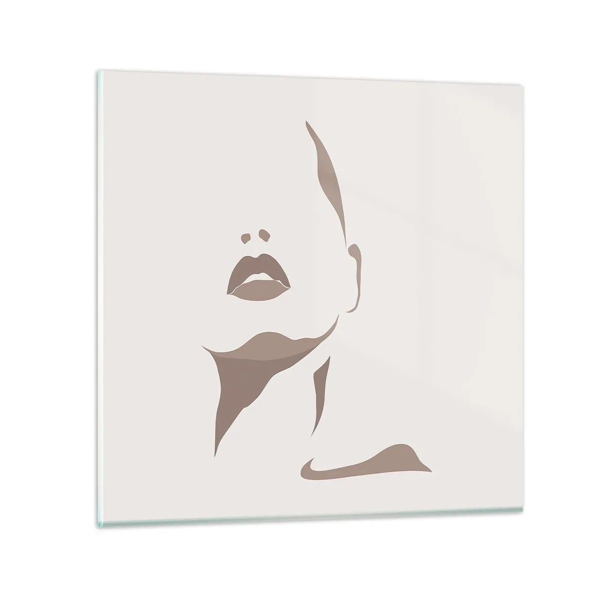 Quadro su vetro - Fatta di luce e ombra - 50x50 cm