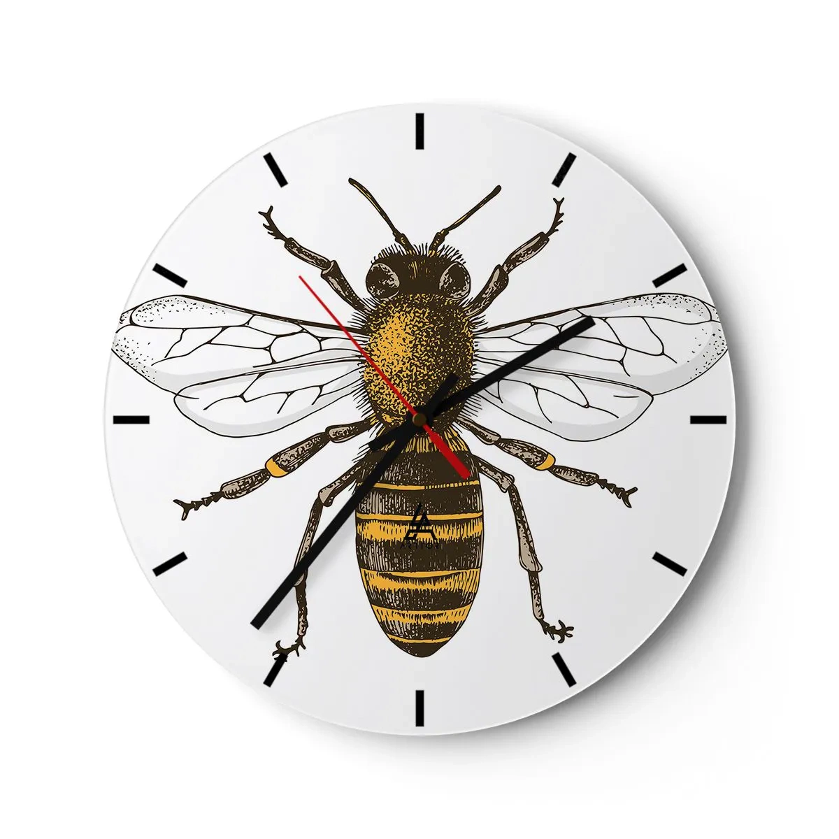 Orologio da parete - Orologio in Vetro - Bella e buona - 30x30 cm