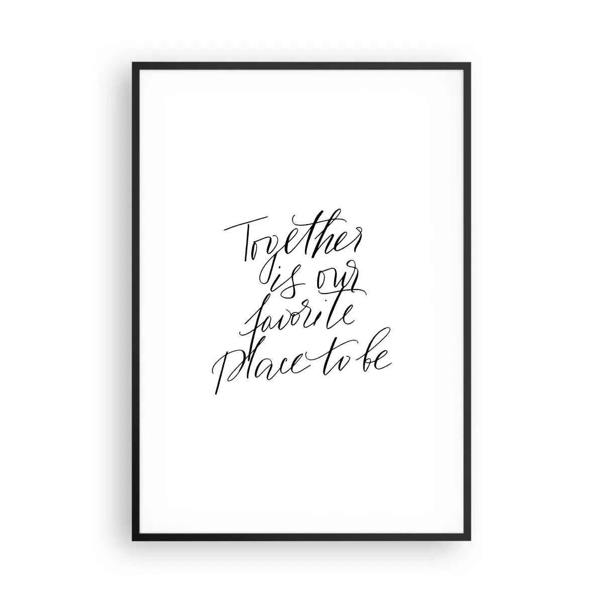 Poster in cornice nera - Anche tu lo senti? - 70x100 cm