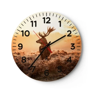 Orologio da parete - Orologio in Vetro - Il signore sulle sue terre - 30x30 cm