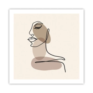 Poster - La linea sicura della bellezza - 60x60 cm