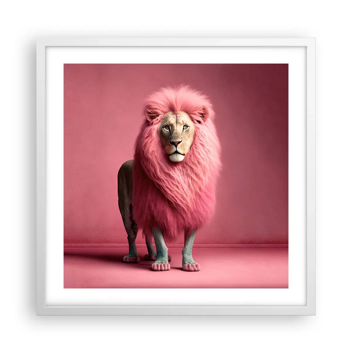 Poster in cornice bianca - E non mette più paura - 50x50 cm