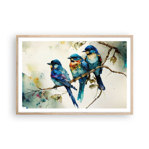 Poster in cornice rovere chiaro - Si è offeso? - 91x61 cm