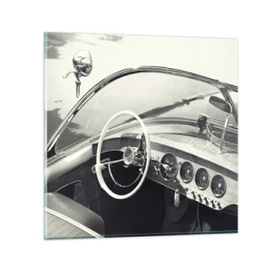 Quadro su vetro - Il ricco e il povero - 50x50 cm