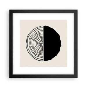 Poster in cornice nera - A metà - 30x30 cm