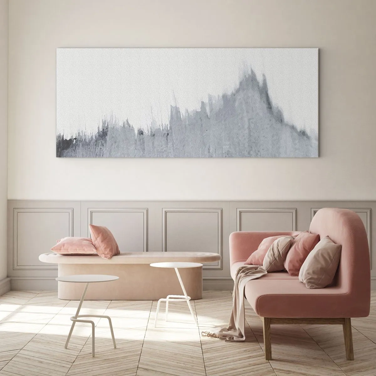 Quadro su vetro - Iscrizione misteriosa - 100x40 cm