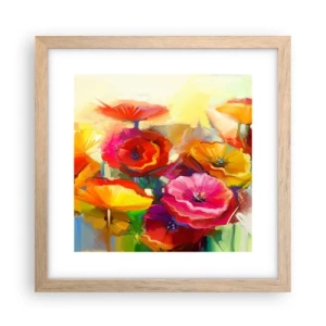 Poster in cornice rovere chiaro - Non solo rossi - 30x30 cm