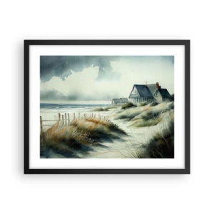 Poster in cornice nera - Lontano dal caos - 50x40 cm