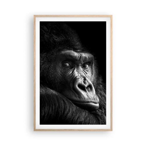Poster in cornice rovere chiaro - E cosa guardi? - 61x91 cm
