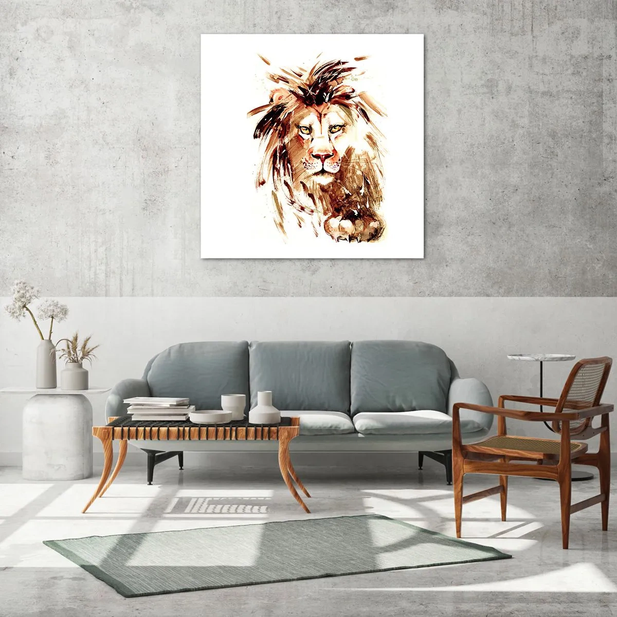 Quadro su vetro - Forza e dignità - 40x40 cm
