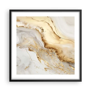 Poster in cornice nera - Astrazione: bellezza e bontà - 50x50 cm