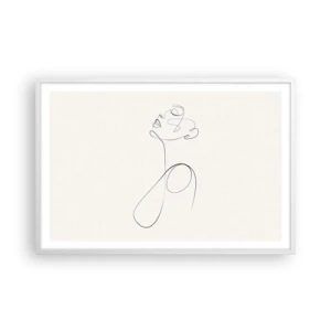 Poster in cornice bianca - Avvolta nei sogni - 91x61 cm