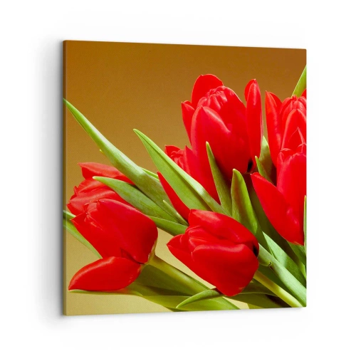 Quadro su tela - Stampe su Tela - Un mazzo di gioia primaverile - 50x50 cm