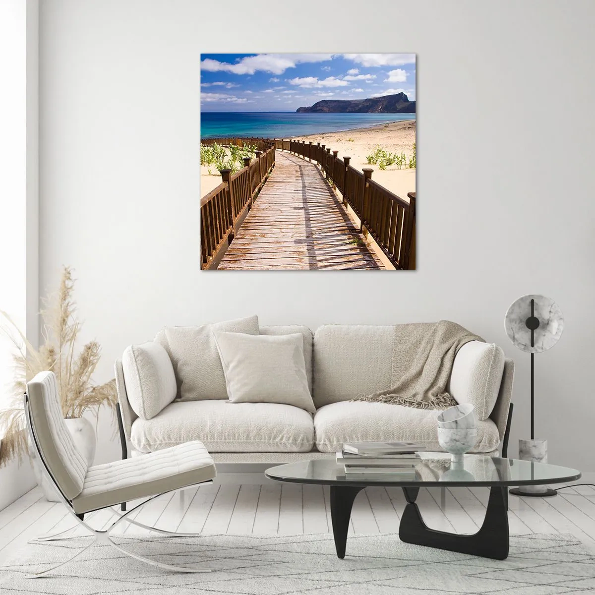Quadro su vetro - Portami alle isole fortunate - 30x30 cm