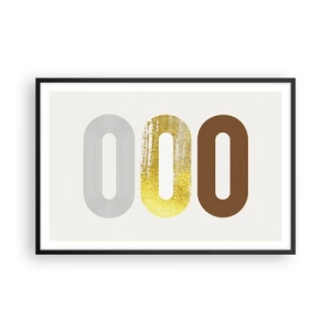 Poster in cornice nera - Ohh! - 91x61 cm