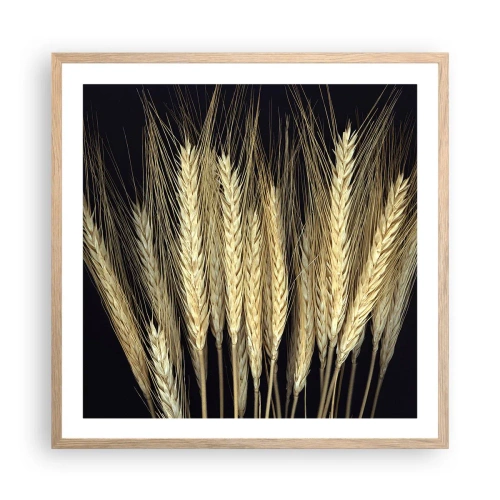 Poster in cornice rovere chiaro - Magia rustica - 60x60 cm