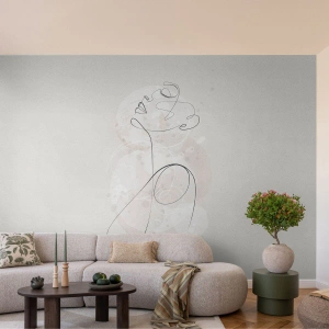 Fotomurali Premium Sand - La spirale della bellezza - Grafica, Donna, Pezzo - 200x140 cm