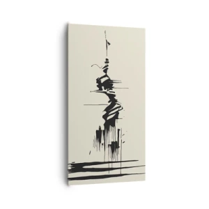 Quadro su tela - Stampe su Tela - Astrazione frettolosa - 65x120 cm