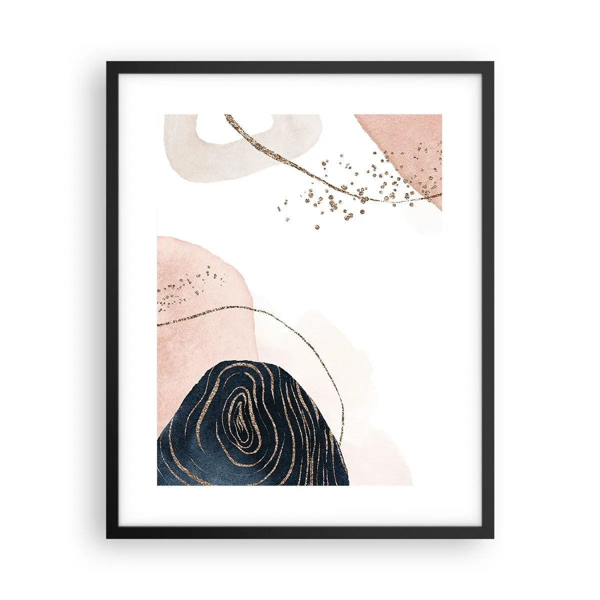 Poster in cornice nera - Tutto scorre - 40x50 cm