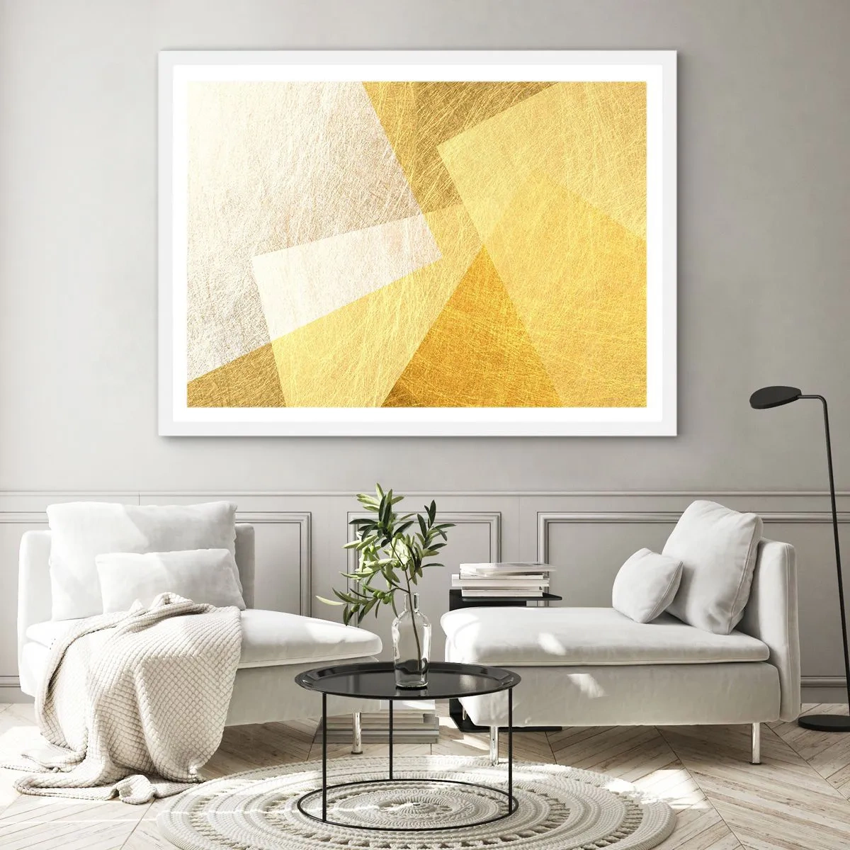 Poster in cornice bianca - La pace della geometria - 40x30 cm