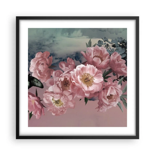 Poster in cornice nera - L'apice della romanticità - 50x50 cm