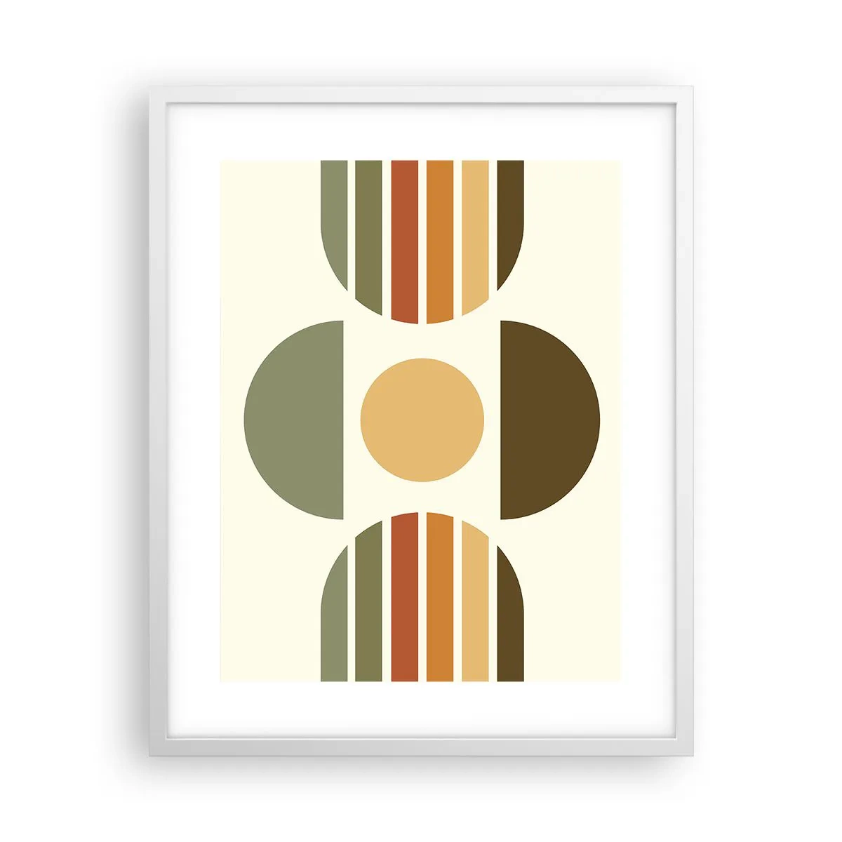 Poster in cornice bianca - Nei colori della terra - 40x50 cm