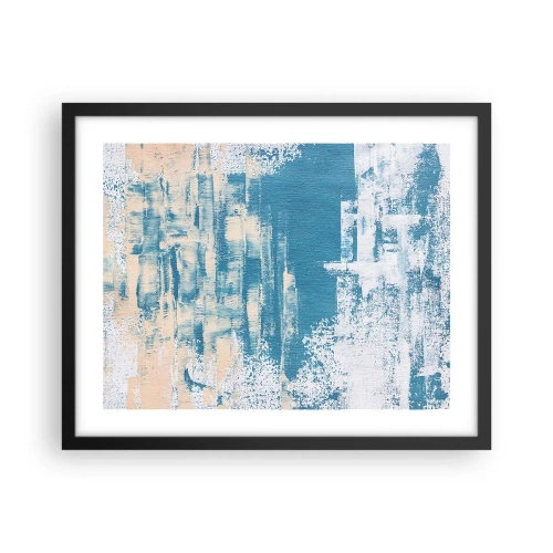 Poster in cornice nera - Attraverso il ghiaccio - 50x40 cm