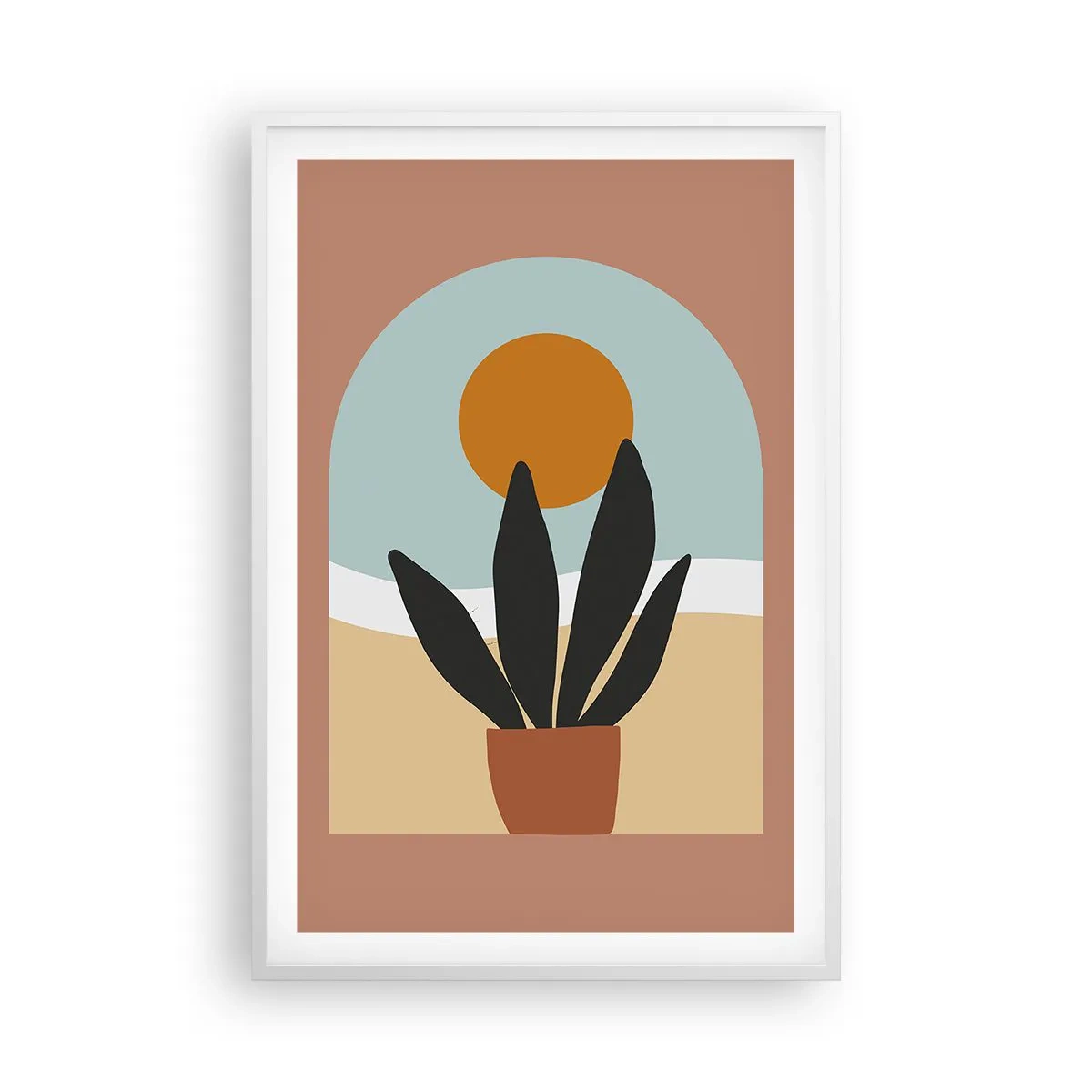 Poster in cornice bianca - Piccole gioie - 61x91 cm