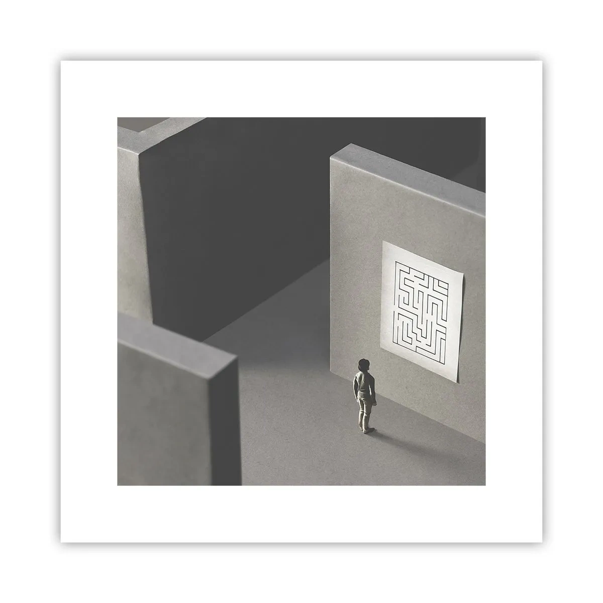 Poster - Ma dove mi trovo? - 30x30 cm