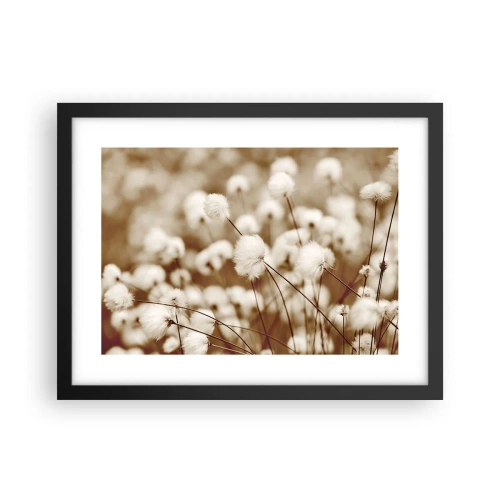 Poster in cornice nera - Campo di morbidezza - 40x30 cm