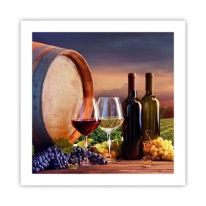 Poster - Qui la vita ha gusto - 50x50 cm