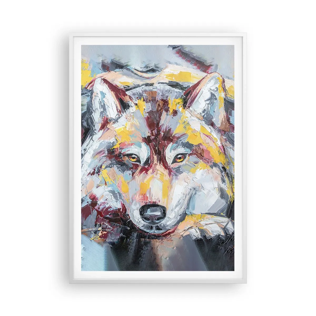 Poster in cornice bianca - Pace tra i suoi - 70x100 cm