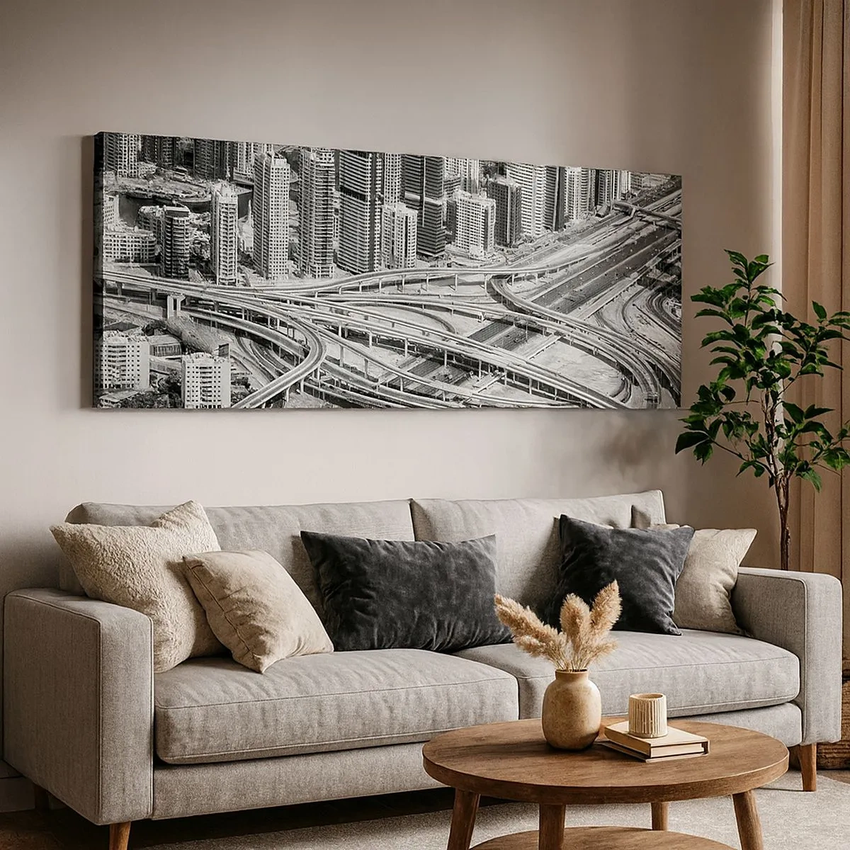 Quadro su tela - Stampe su Tela - Dubai - città impossibile - 100x40 cm