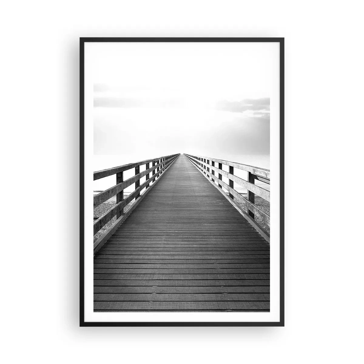Poster in cornice nera - Sempre più lontano - 70x100 cm