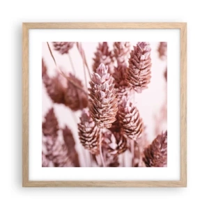 Poster in cornice rovere chiaro - A prima vista poco appariscenti - 40x40 cm