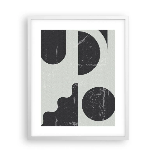 Poster in cornice bianca - Composizione sopra e sotto - 40x50 cm