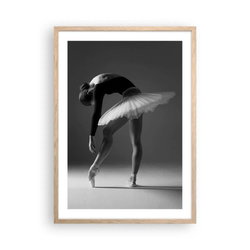 Poster in cornice rovere chiaro - Bella ballerina - 50x70 cm