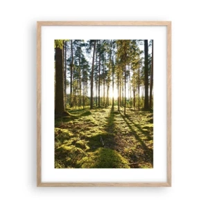 Poster in cornice rovere chiaro - …dopo sette foreste - 40x50 cm
