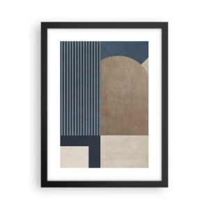 Poster in cornice nera - Composizione di semplicità e rotondità - 30x40 cm
