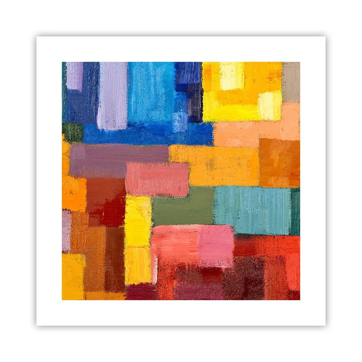 Poster - Ognuno diverso, tutti colorati - 40x40 cm